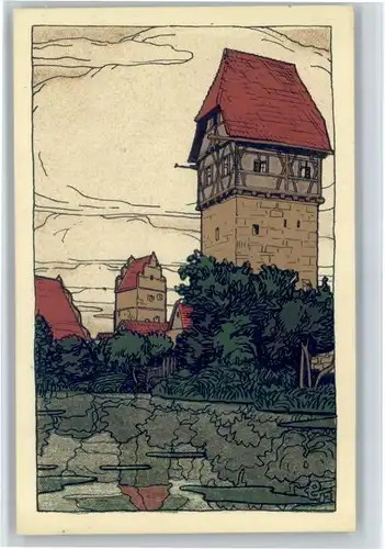 Dinkelsbuehl Dinkelsbuehl Baeuerlins-Turm * / Dinkelsbuehl /Ansbach LKR