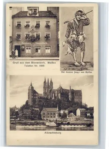 Meissen Elbe Sachsen Meissen Albrechtsburg Dampfer Meissen Gasthaus zum Bienenkorb * / Meissen /Meissen LKR