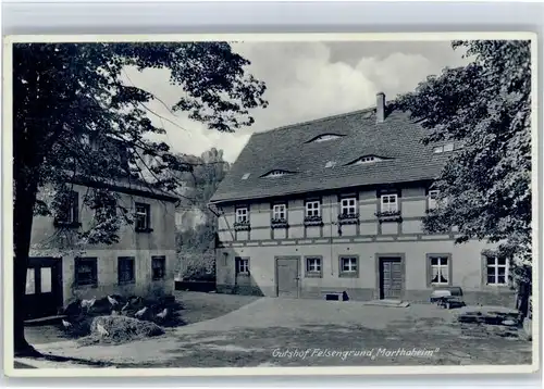 Rathen Saechsische Schweiz Rathen Gutshof Felsengrund Marthaheim * / Rathen Sachsen /Saechsische Schweiz-Osterzgebirge LKR