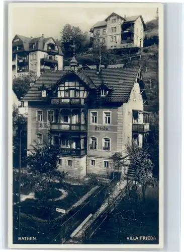 Rathen Saechsische Schweiz Rathen Villa Frieda * / Rathen Sachsen /Saechsische Schweiz-Osterzgebirge LKR