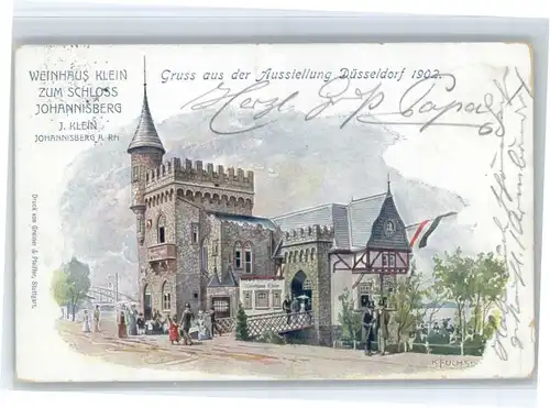 Duesseldorf Duesseldorf Ausstellung Weinhaus Klein Schloss Johannisberg Kuenstler K. Fuchs x / Duesseldorf /Duesseldorf Stadtkreis