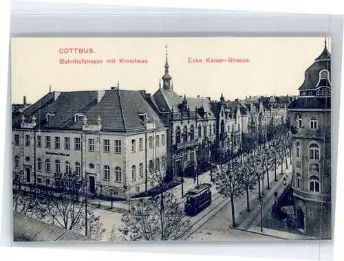 Cottbus Cottbus Bahnhofstrasse Kreishaus Kaiser Strasse * / Cottbus /Cottbus Stadtkreis