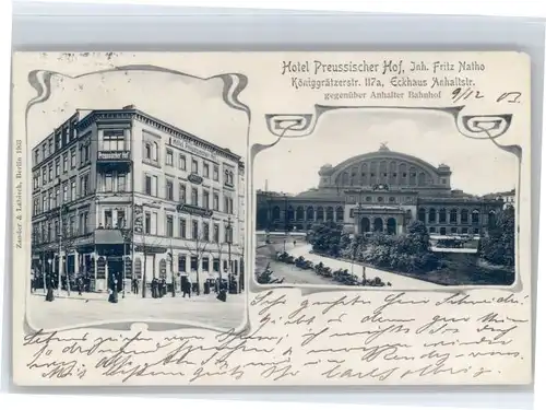 Berlin Berlin Hotel Preussischer Hof x / Berlin /Berlin Stadtkreis