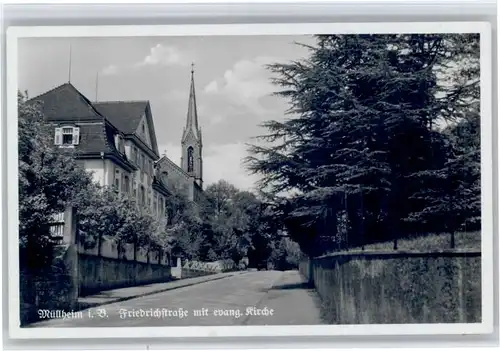 Muellheim Baden Muellheim Baden Friedrichstrasse Kirche  * / Muellheim /Breisgau-Hochschwarzwald LKR