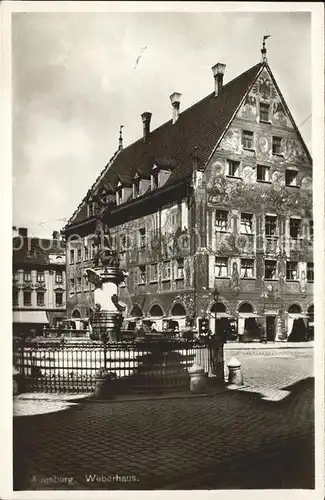 Augsburg Weberhaus Brunnen Kat. Augsburg