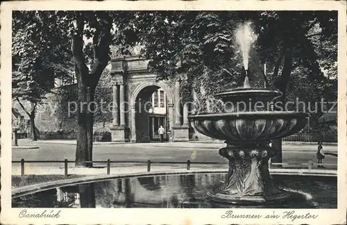 Osnabrueck Brunnen am Hegertor Feldpost Kat. Osnabrueck