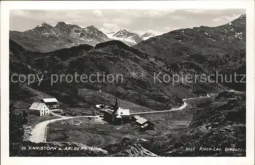 St Christoph Arlberg Teilansicht mit Alpenpanorama / St. Anton am Arlberg /Landeck