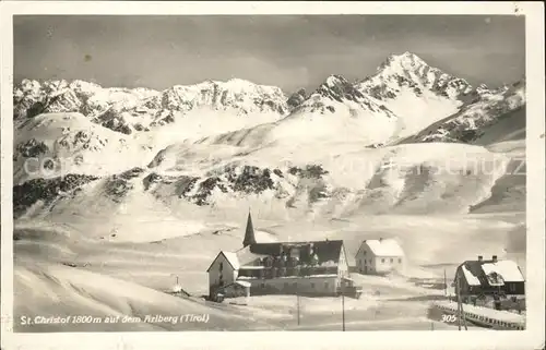 St Christoph Arlberg Gasthof Hospiz Wintersportplatz Alpenpanorama / St. Anton am Arlberg /Landeck