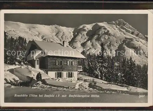 Rosshuette Seefelderspitze Kat. Seefeld in Tirol