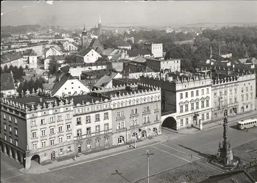 Raciborz Widok ogolny Markplatz Mariensaeule Torbogen Kat. Ratibor Oberschlesien