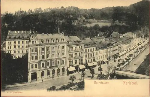 Karlsbad Eger Boehmen Egerstrasse Kat. Karlovy Vary