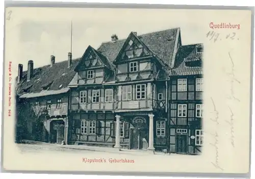 Quedlinburg Geburtshaus Klopstock x