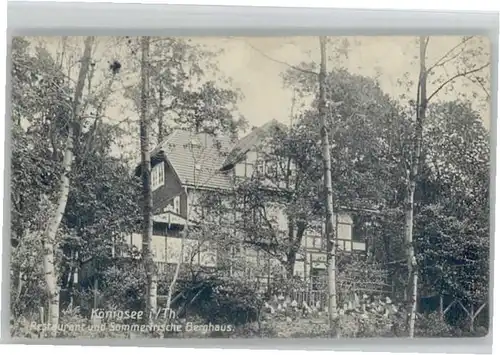 Koenigsee Thueringen Restaurant Berghaus x / Koenigsee /Saalfeld-Rudolstadt LKR