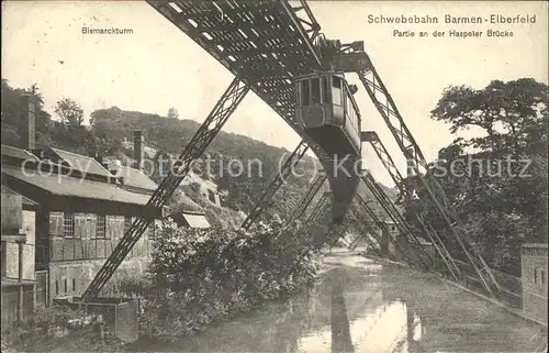 Elberfeld Wuppertal Schwebebahn Haspeler Bruecke / Wuppertal /Wuppertal Stadtkreis