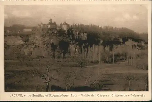 Lacave Lot Vallee Ouyssee Chateau Belcastel  * / Lacave /Arrond. de Gourdon