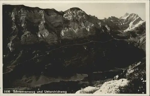 Wasserauen Wasserauen [Handschriftlich] Schrennenweg Unterstrichweg * / Schwende /Bz. Appenzell IR