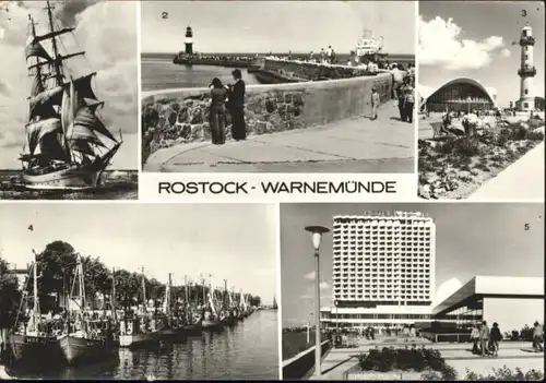 Rostock Mecklenburg-Vorpommern Rostock WarnemuendeSegelschulschiff Gaststaette Teepott Hotel Neptun x / Rostock /Rostock Stadtkreis