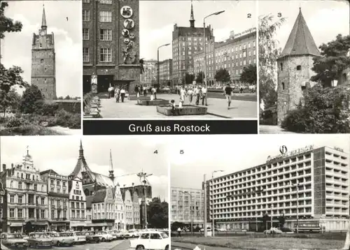 Rostock Mecklenburg-Vorpommern Rostock Kroepeliner Tor Lange Strasse Stadtmauer Ernst Thaelmann Platz Inter Hotel Warnow x / Rostock /Rostock Stadtkreis