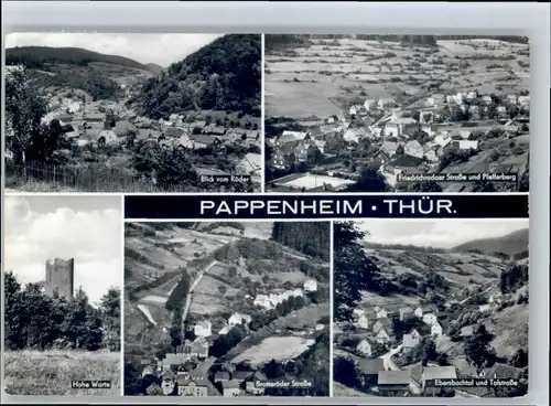 Pappenheim Thueringen Pappenheim Thueringen Hohe Warte Brotteroeder Strasse Pfefferberg x / Floh-Seligenthal /Schmalkalden-Meiningen LKR