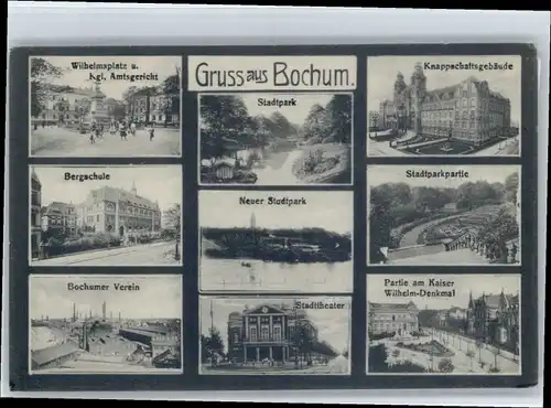 Bochum Bochum Wilhelmplatz Amtsgericht Wilhelm Denkmal  x / Bochum /Bochum Stadtkreis