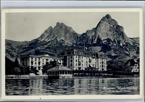 Brunnen SZ Waldstaetterhof Hotel Quatre Cantons x / Brunnen /Bz. Schwyz