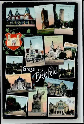 Bielefeld Bielefeld Rathaus Kaiser Wilhelm Denkmal Theater x / Bielefeld /Bielefeld Stadtkreis