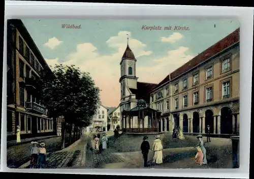 Bad Wildbad Bad Wildbad Kurplatz Kirche x / Bad Wildbad /Calw LKR