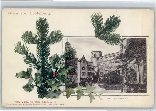 Heidelberg Neckar Heidelberg Schlosshof * / Heidelberg /Heidelberg Stadtkreis