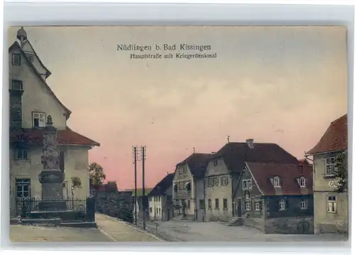 Nuedlingen Nuedlingen Hauptstrasse Krieger Denkmal * / Nuedlingen /Bad Kissingen LKR