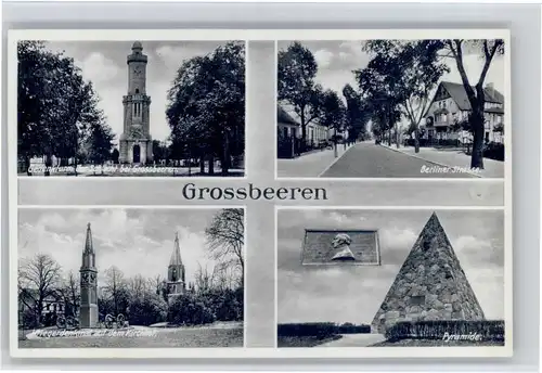 Grossbeeren Grossbeeren Berliner Strasse Krieger Denkmal  * / Grossbeeren /Teltow-Flaeming LKR