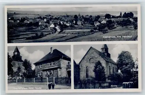 Kleinensee Kleinensee Geschaeftshaus Haudel Kirche  * / Heringen (Werra) /Hersfeld-Rotenburg LKR