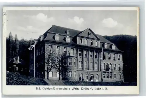 Lahr Schwarzwald Lahr Gebietsfuehrerschule Fritz Kroeber x / Lahr /Ortenaukreis LKR