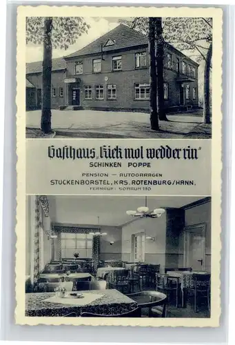 Stuckenborstel Stuckenborstel Gasthaus Kiek mol wedder rin * / Sottrum /Rotenburg LKR