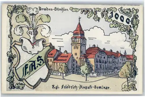 Dresden Dresden Strehlen Kuenstler J. S. Friedrich August Seminar * / Dresden /Dresden Stadtkreis