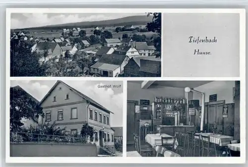 Tiefenbach Hunsrueck Tiefenbach Hunsrueck Gasthof Wolf * / Tiefenbach /Rhein-Hunsrueck-Kreis LKR