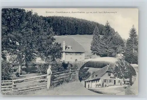 Badenweiler Badenweiler [Stempelabschlag] Sirnitz Gasthaus Auerhahn x / Badenweiler /Breisgau-Hochschwarzwald LKR