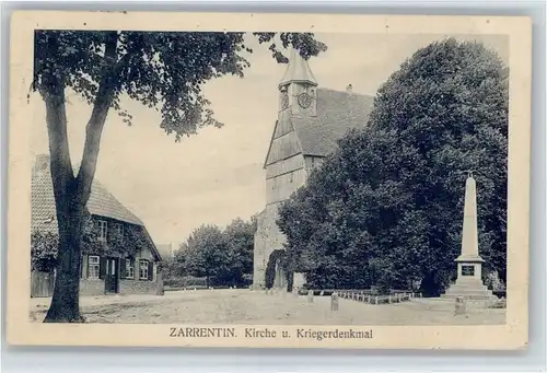 Zarrentin Zarrentin Kirche Kriegerdenkmal x / Zarrentin Schaalsee /Ludwigslust LKR