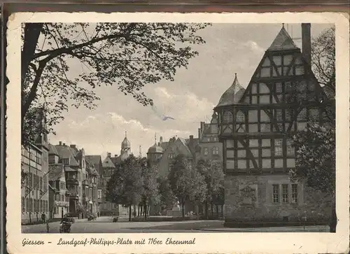 Giessen Lahn Landgraf Philipps Platz 116er Ehrenmal / Giessen /Giessen LKR