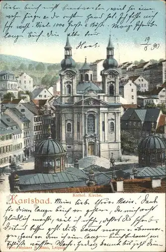 Karlsbad Eger Boehmen Katholische Kirche Kat. Karlovy Vary