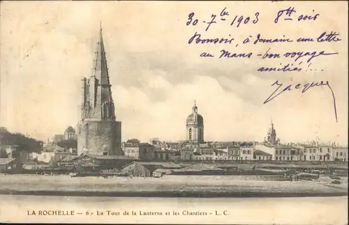 La Rochelle Charente-Maritime La Rochelle la Tour de la Lanterne les Chantiers x / La Rochelle /Arrond. de La Rochelle