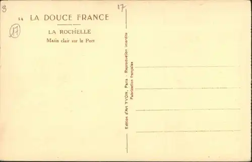 La Rochelle Charente-Maritime La Rochelle Matin Clair le Port * / La Rochelle /Arrond. de La Rochelle