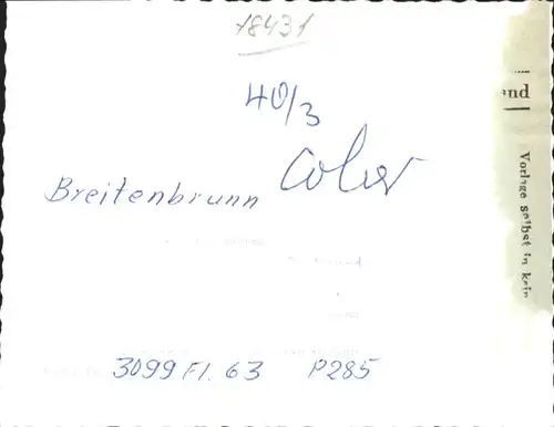 Breitenbrunn Oberpfalz Neumarkt Breitenbrunn Oberpfalz Fliegeraufnahme * / Breitenbrunn /Neumarkt LKR