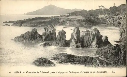 Agay Var Corniche de l'Esterel Calanque Phare de la Baumette / Saint-Raphael /Arrond. de Draguignan