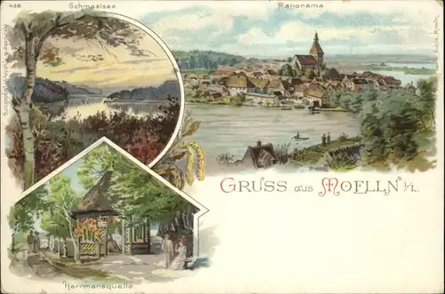 Moelln Lauenburg Schmaalsee Herrmansquelle Litho *