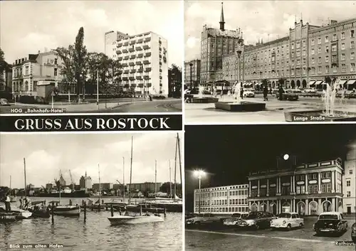 Rostock Mecklenburg-Vorpommern Lange Strasse Alter Hafen Rathaus / Rostock /Rostock Stadtkreis
