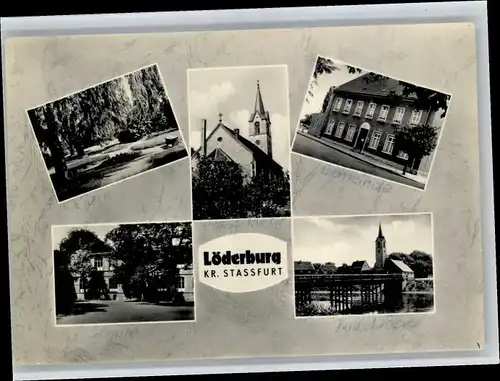 Loederburg Loederburg Park Schloss Kirche Gemeinde Bodebruecke x / Stassfurt /Salzlandkreis LKR