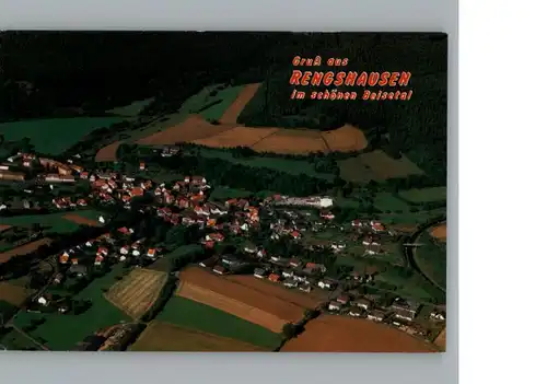 Rengshausen Hessen Fliegeraufnahme  / Knuellwald /Schwalm-Eder-Kreis LKR
