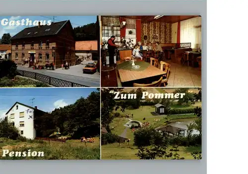 Ellingshausen Hessen Gasthaus - Pension Zum Pommer / Knuellwald /Schwalm-Eder-Kreis LKR