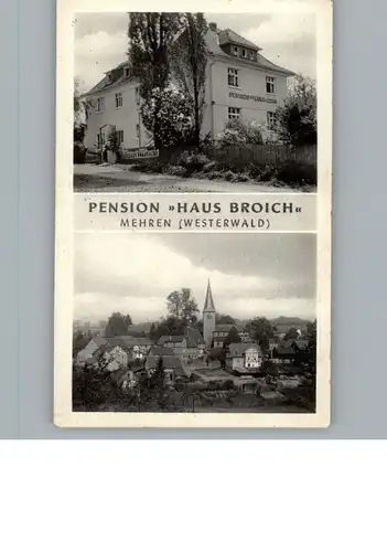Mehren Westerwald Pension Haus Broich / Mehren /Altenkirchen Westerwald LKR