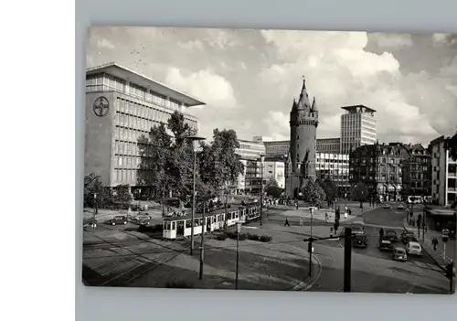 Frankfurt Main Am Eschenheimer Turm, Strassenbahn / Frankfurt am Main /Frankfurt Main Stadtkreis